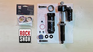 Rockshox shock service  50 hour air can service [upl. by Manson469]