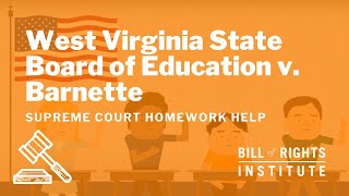 West Virginia State Board of Education v Barnette  BRIs Homework Help Series [upl. by Chappelka772]