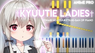 †Kyuutie Ladies†  Tonari no Kyuuketsukisan OP synthesia piano tutorial [upl. by Anuait]