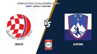 Group 1 Match 11  CRO vs SLO  Highlights  ECC24 Challenger  25 Sep 2024  ECC24011 [upl. by Hadias]