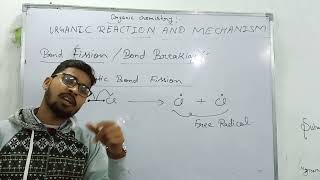 organic chemistry class11Bondfission HomolyticHeterolyticelectrophileNulcleophilefreeradical [upl. by Hallock]