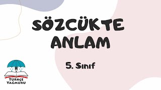 Sözcükte Anlam  5 Sınıf 2025 sözcükteanlam türkçe [upl. by Neryt511]