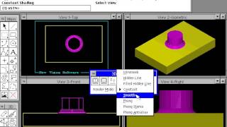 27 MicroStation v5 3D Shade Commands Phong Constant Smooth [upl. by Isied]