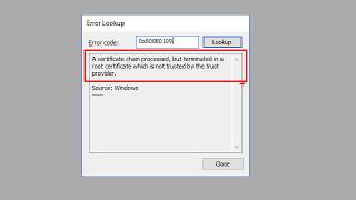 ThirdParty Updates Fail to Install with Error 0x800b0109 in SCCM [upl. by Nylqcaj]