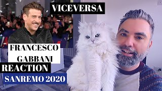 FRANCESCO GABBANI  VICEVERSA REACTION secondo classificato al Festival di Sanremo 2020 [upl. by Vange716]