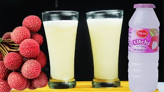 একদম দোকানের মতো Litchi Drink বাড়িতেই তৈরি করে ফেলুন খুব সহজে মাত্র ২ মিনিটে  Litchi Drink Recipe [upl. by Ecnerewal848]