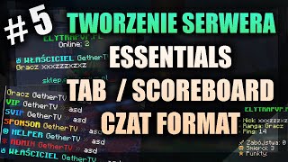 5  Tworzenie Serwera BOXPVP  EssentialsX TAB Scoreboard Grupy CZAT [upl. by Swec]