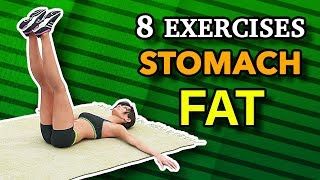 8 Best Exercises To Shrink Stomach Fat Fast [upl. by Vanzant]