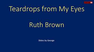 Ruth Brown Teardrops from My Eyes karaoke [upl. by Naziaf]