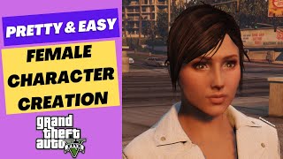 Easy amp Pretty GTA 5 Female Character Creation  Tutorial [upl. by Jasisa722]