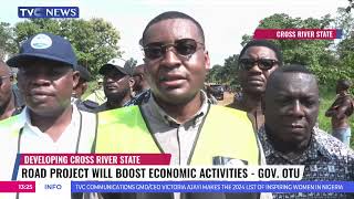 Gov Otu Flags Off Rehabilitation Of Two Major Roads In Cross River State [upl. by Suivatal]