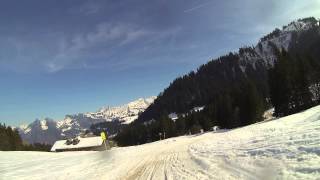 Descente piste Luge Moléson [upl. by Arobed]