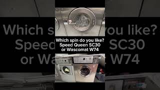 Speed Queen SC30 vs Wascomat W74 spin [upl. by Orr]