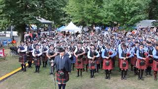 Kinc Record Massed Band at Kincardine Scottish Festival July 6 2024 [upl. by Amalee]