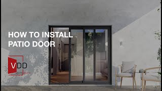 JELDWEN How to Install a Replacement Patio Door [upl. by Oelc]