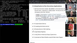 Demo Building Cloud Native Apps with Knative and TektonCD [upl. by Nealon698]