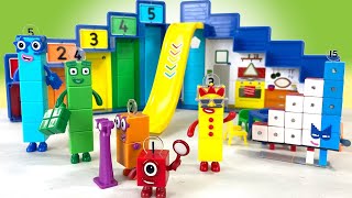 Numberblocks Step Squad Headquarters  Keiths Toy Box [upl. by Adnohsad]