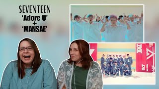 SEVENTEEN세븐틴 Adore U amp Mansae Lyrics MVs amp Dance Practices Reaction [upl. by Atihana]