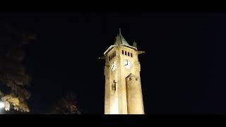 Lindley Clock Tower chimes 8pm 241024 [upl. by Eiddet]