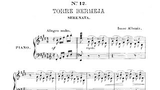 Isaac Albéniz Torre Bermeja 1888 de Doce piezas características Op 92 nº 12 [upl. by Mccreery]