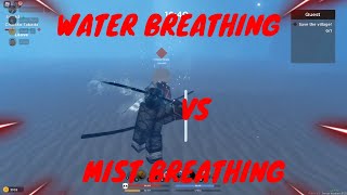 DemonFall Mist Breathing vs Water Breathing 1v1 [upl. by Elrahc]