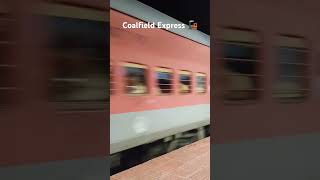 😱 Coalfield Express at 130 KMPH train railway viral trainhighspeed [upl. by Atalante]