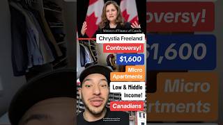 Chrystia Freeland Pushing MicroApartments for Low Income Canadians toronto microapartment [upl. by Adnola]