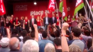 Fin du meeting de JeanLuc Mélenchon à Strasbourg [upl. by Strickland14]