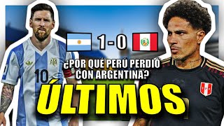 ¿Por qué PERÚ PERDIÓ ante ARGENTINA en las ELIMINATORIAS  Análisis ARGENTINA vs PERÚ 2024 [upl. by Alilak]