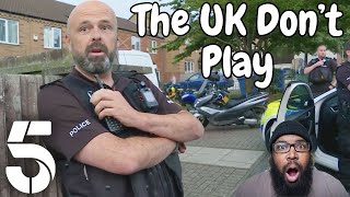 American reacts to UK Police Chase Bike Ramming [upl. by Annal356]