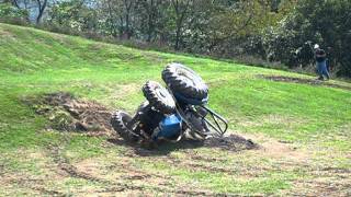 Tractor rolling over on a hillside [upl. by Irolav]