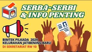 Serba serbi dan info penting bimtek KPPS bersama PPS kelurahan Jatibening Baru [upl. by Ennayehc]