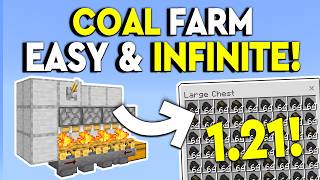 BEST INFINITE COAL FARM 121 Minecraft Bedrock  MCPEXboxPS4Nintendo SwitchWindows 10 [upl. by Rifkin]