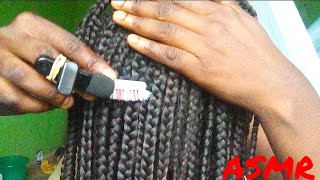 ASMRALL ZOOMED SATISFYING BRAIDS BRUSHING [upl. by Sundstrom535]