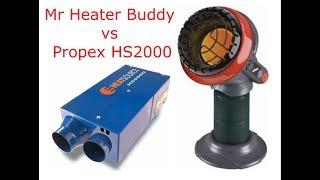 Mr Heater vs Propex HS 2000 [upl. by Aynekat638]