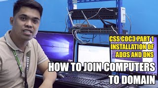 CSS COC3 PART1 INSTALLING ADDS AND DNS  CREATE USER  JOIN COMPUTER ON SERVER [upl. by Peder779]