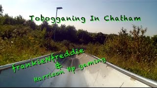 TOBOGGAN RUN Ride amp Slide Ski Slope In Chatham Kent [upl. by Darsie]