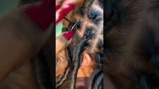 Tutorial on how to crochet individual locs hairstyles youtubeshorts [upl. by Ecneitap908]