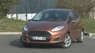 Essai Ford Fiesta 10 l EcoBoost 100 ch Powershift 2014 [upl. by Mlohsihc]