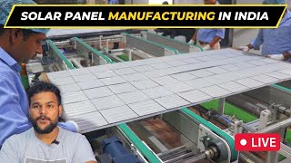 Solar Panel Manufacturing Process in India  Solar Panel Making in Hindi 🔥 Solar Panel Factory [upl. by Giovanna425]