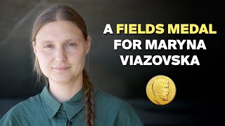 Maryna Viazovska is awarded the 2022 Fields Medal [upl. by Yecaj50]