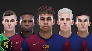 Barcelona Facepack Vol 2  PES 2021 amp FL25 [upl. by Enalahs]