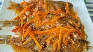 Paano mag luto ng escabecheng isda  lutong bahay recipe [upl. by Jariv]