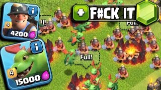 Clash Of Clans  GEMMING NEW UPDATE UNLOCKING MINER amp BABY DRAGON CoC Buying May Update 2016 [upl. by Odrahcir]