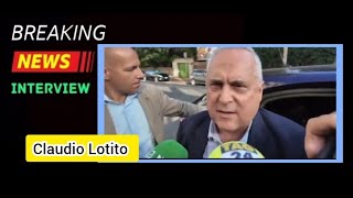 Claudio Lotito commenta la partenza di Ciro Immobile e il mercato della Lazio [upl. by Livvie]