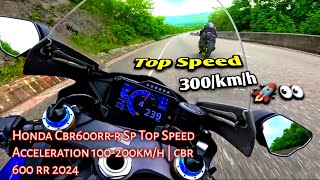 Honda Cbr600rrr Sp Top Speed Acceleration 100200kmh  cbr 600 rr 2024 [upl. by Yoo329]