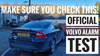 How to test your Volvo Alarm System  OFFICIAL Volvo Alarm Test Procedure [upl. by Mariette436]