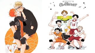 ハイキューイラスト ティックトック絵 Haikyuu PaintingDrawing  創作  127 [upl. by Nerita617]