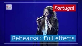 Salvador Sobral Luísa Sobral  Amar Pelos Dois  Portugal  Rehearsal Full Effects  ESC2017 [upl. by Meuse238]