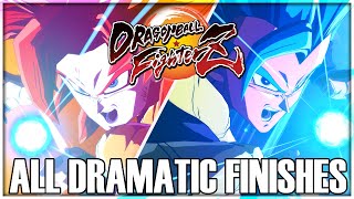 Dragon Ball FighterZ  All New Dramatic Finishes amp Special Intros All DLC Included JP [upl. by Nyladam]